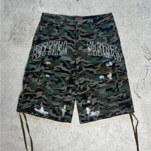 BOTTEGA DESIRES CAMO SHORTS
